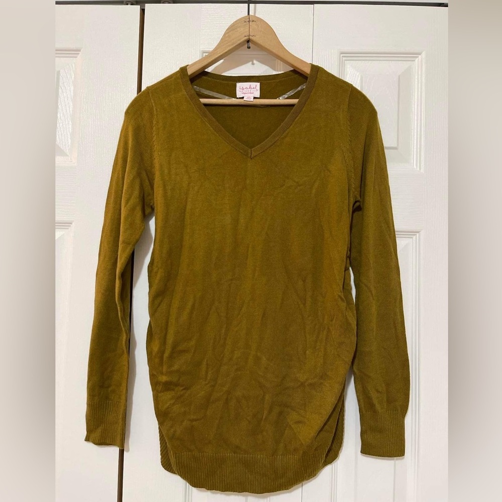 NWOT ✨ Ingrid & Isabel MATERNITY V neck sweater XS maternity